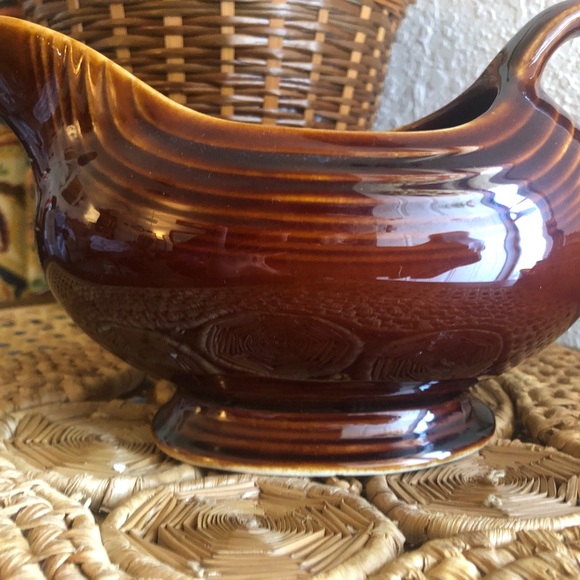 Vintage Homer Laughlin Fiesta Pottery Amber Stone Open Sauce Gravy Boat 18 oz - Picture 15 of 16